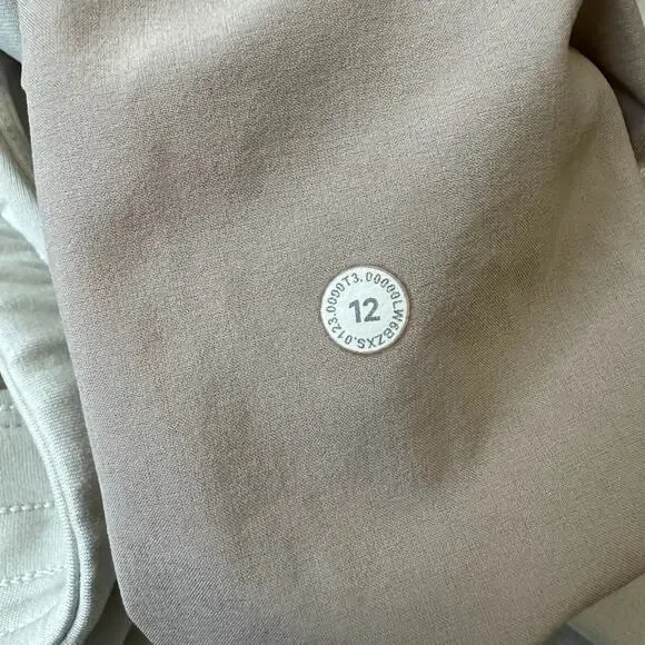 LULULEMON Softstreme Pants Ivory Cropped Relaxed Straight High Rise - Picture 11 of 14